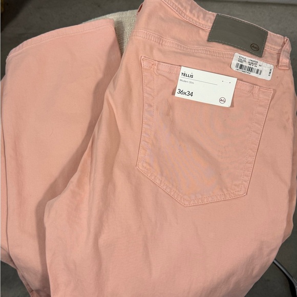 Ag Adriano Goldschmied Pink Slim Jeans - Picture 4 of 7